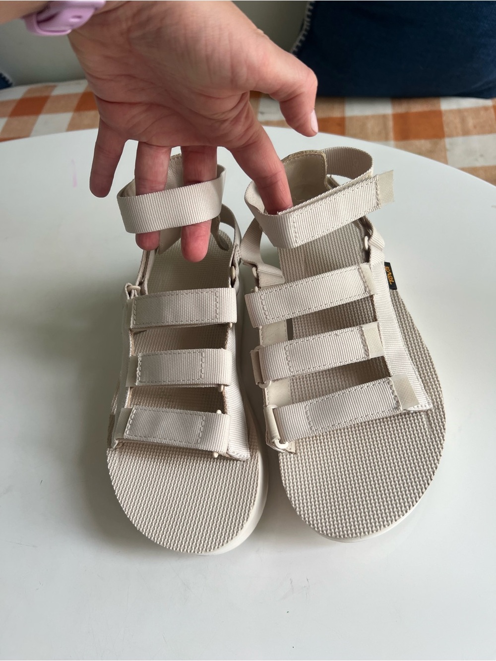 Teva Women’s gladiator sandals in Cream